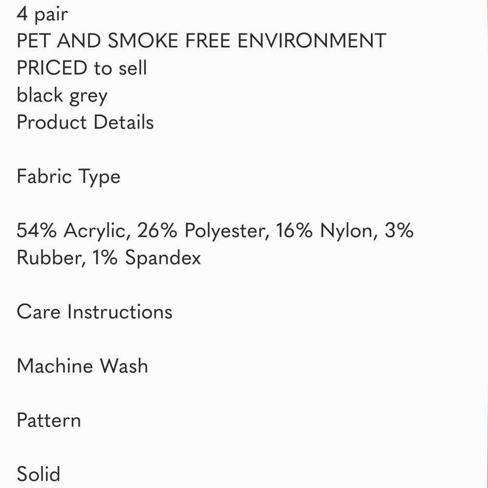 Socks by Adidas Mens 4 Pair Performance High Quarter Length grey black - Picture 7 of 8